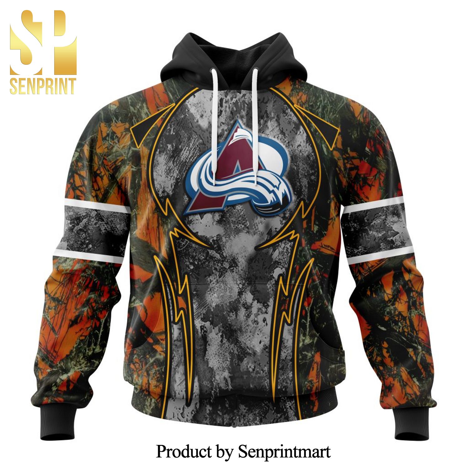 NHL Colorado Avalanche Version Camo Concepts For Hungting In Forest All Over Printed Shirt