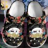 Custom name Black cats tropical leaves hawaii Crocs Crocband Adult Clogs