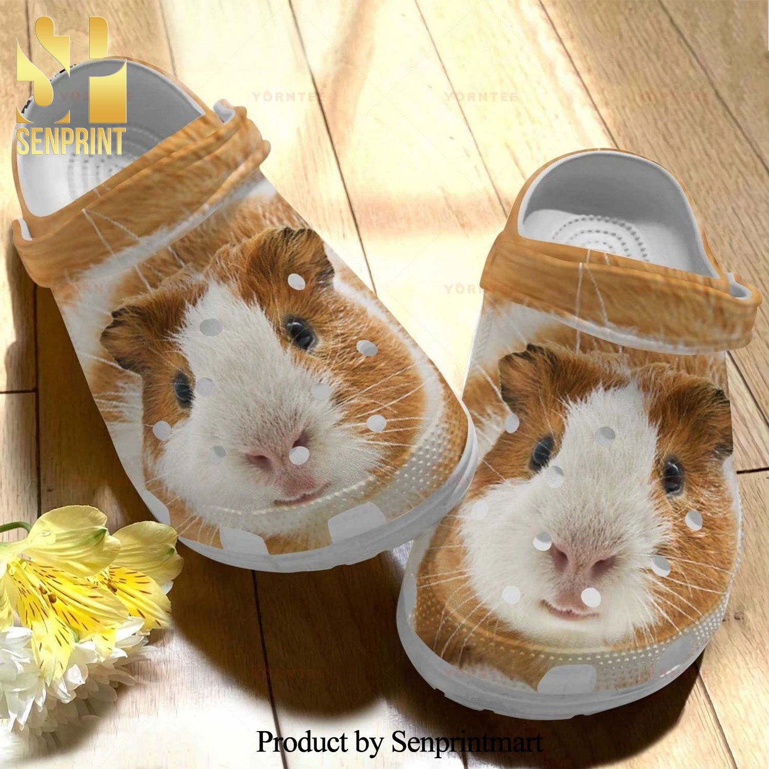 Custom Name Cute Guinea Pig Gift For Lover Crocs Crocband Clog