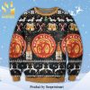 New York Knicks Basketball Team Reindeer Pattern Knitted Ugly Christmas Sweater – Blue