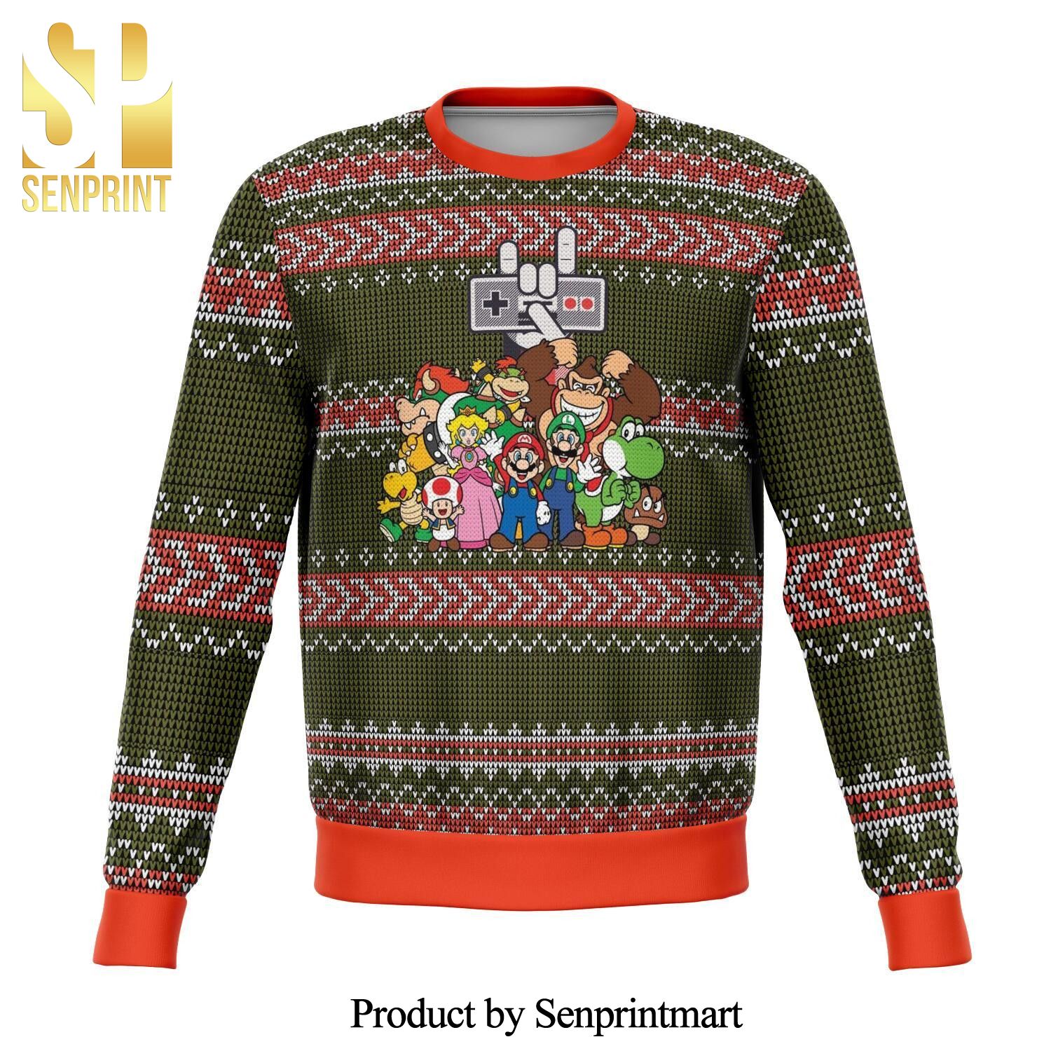 Nintendo Characters Premium Knitted Ugly Christmas Sweater