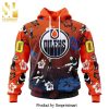 NHL Edmonton Oilers X Boba Fett’s Armor For Star Wars Fourth Of July All Over Printed Shirt