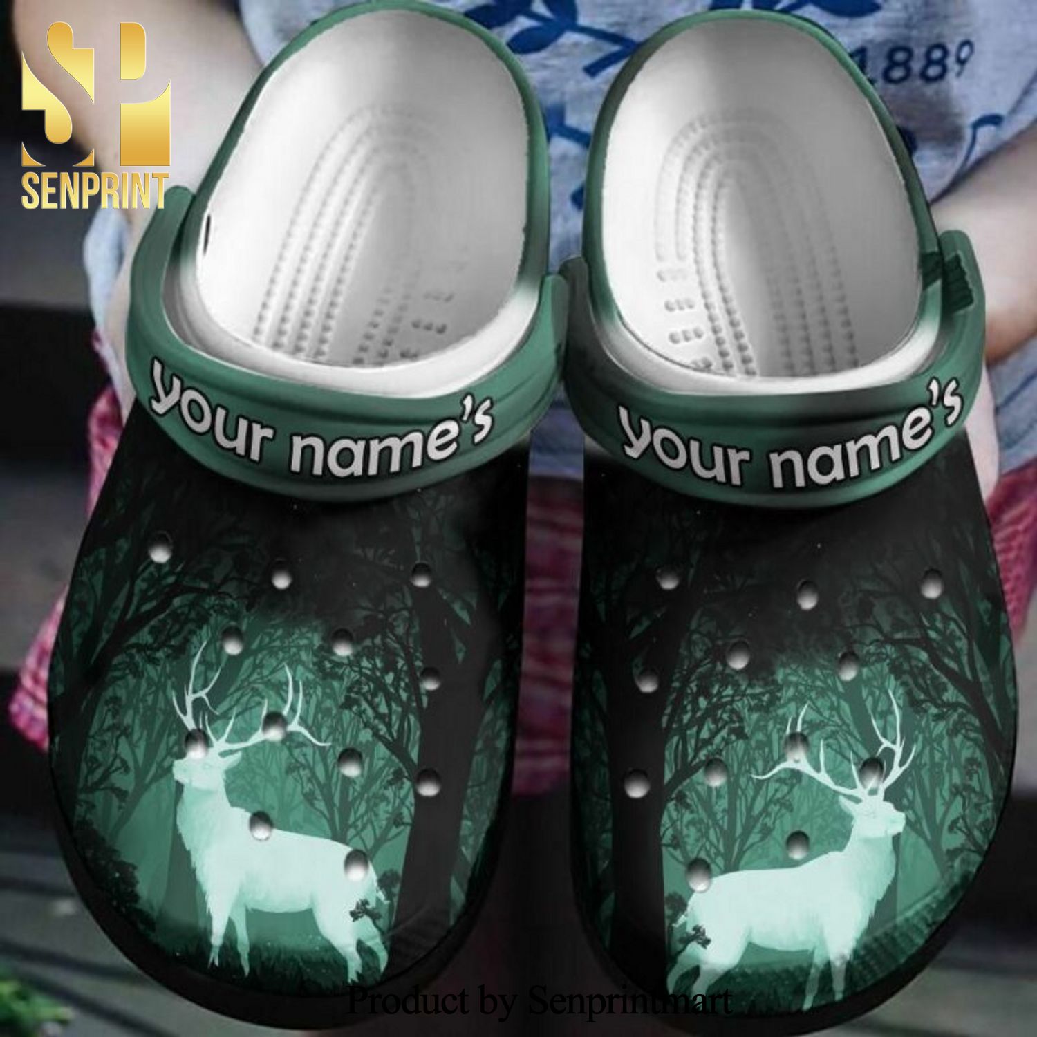 Custom Name Fantasy Night With Deer Gift For Lover Hypebeast Fashion Crocs Classic