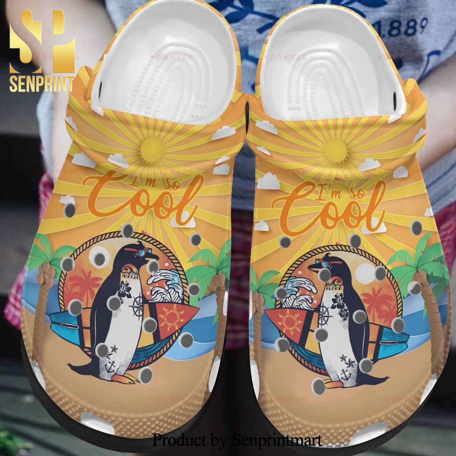 Custom Name Im So Cool Penguin 9 Gift For Lover New Outfit Classic Crocs Crocband Clog