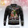 Not Today Arya Stark Game Of Throne Snowflake Knitted Ugly Christmas Sweater – Black