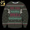 Oh Hi Santa Tommy Wiseau Johnny The Room Knitted Ugly Christmas Sweater