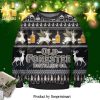 Old Forester Bourbon Whiskey Logo Knitted Ugly Christmas Sweater