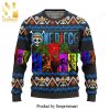 One Piece Characters And Mugiwara Pirate Logo Manga Anime Knitted Ugly Christmas Sweater