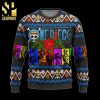 One Piece Characters And Mugiwara Pirate Logo Manga Anime Knitted Ugly Christmas Sweater