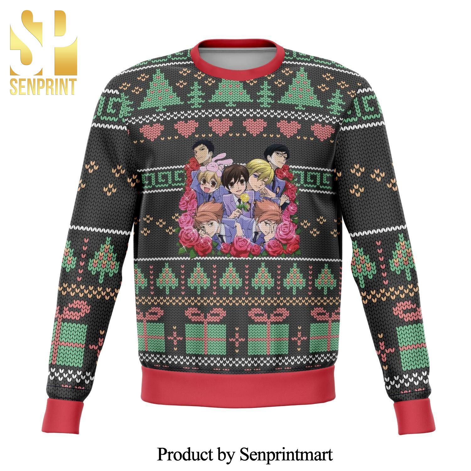 Ouran High School Premium Manga Anime Knitted Ugly Christmas Sweater