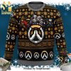 Overwatch Ultimate Abilities Logo Manga Anime Knitted Ugly Christmas Sweater