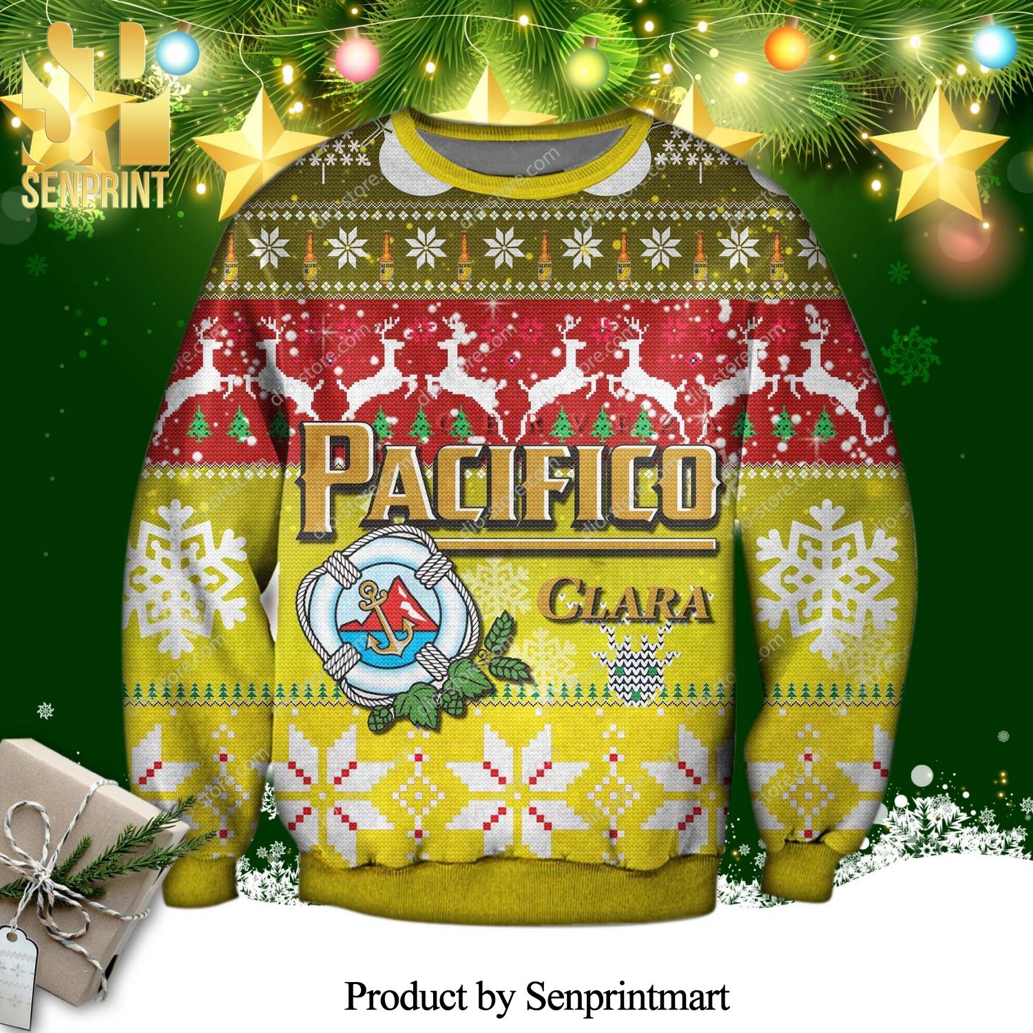 Pacifico Clara Knitted Ugly Christmas Sweater