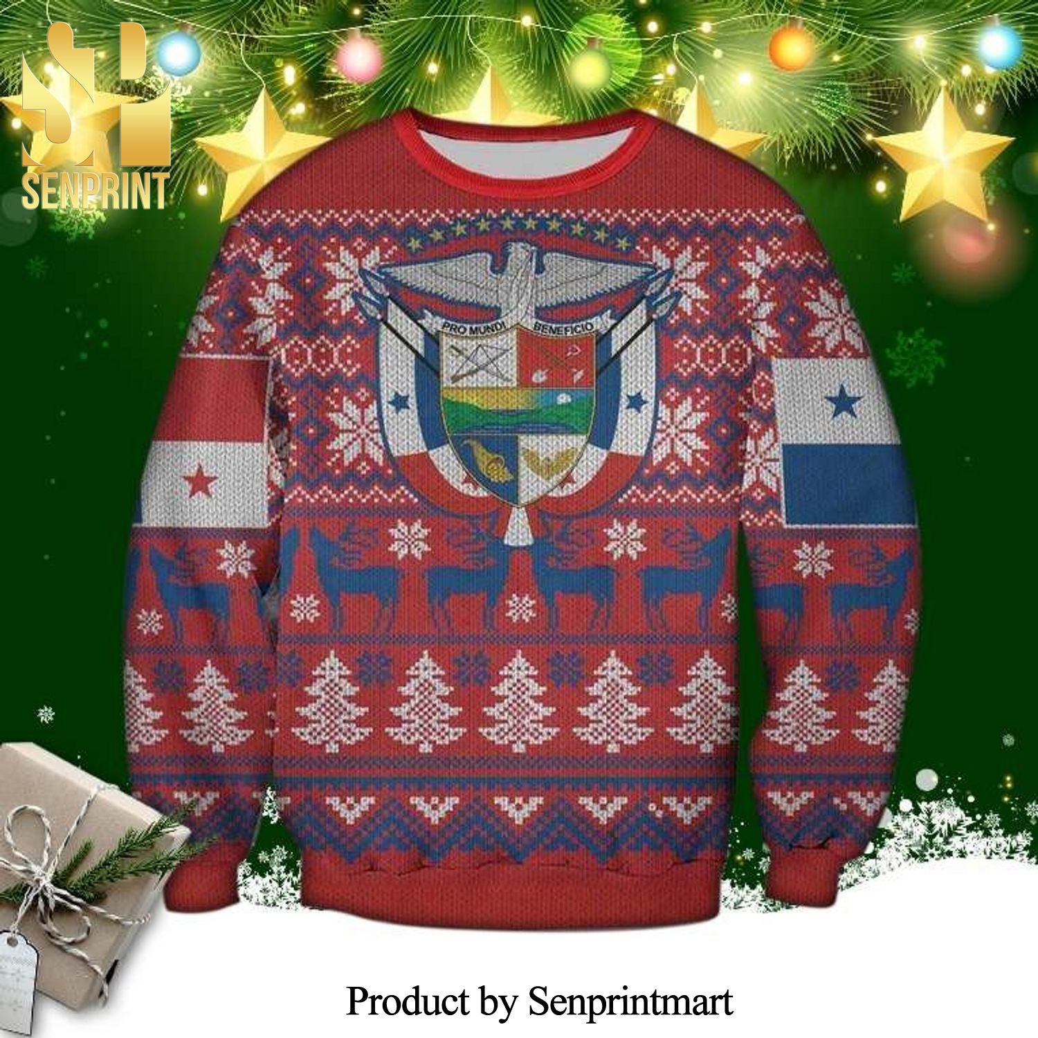 Panama Knitted Ugly Christmas Sweater