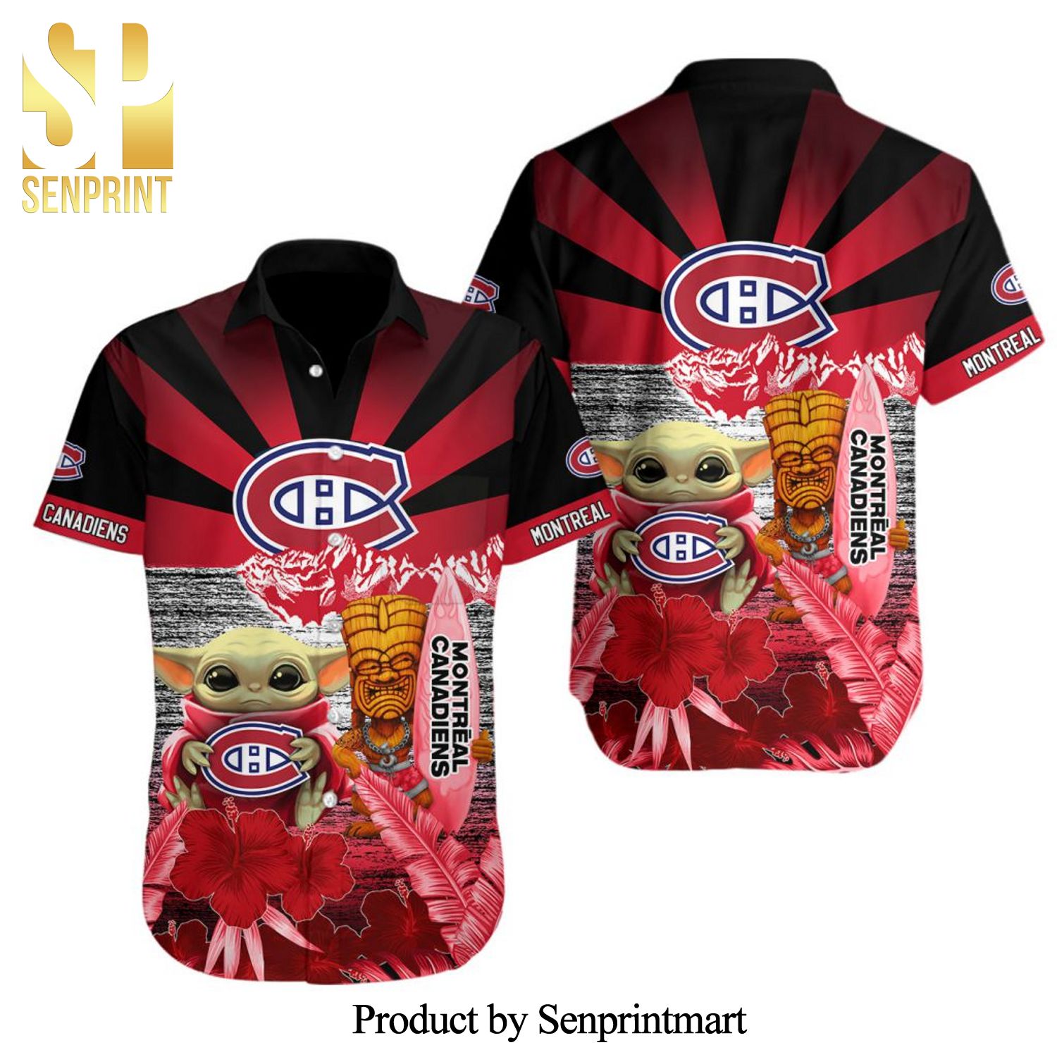 NHL Montreal Canadiens Design With Star Wars May The 4th Be With You All Over Printed Shirt