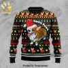 Pembroke Welsh Corgi Greeting Knitted Ugly Christmas Sweater