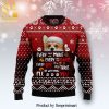 Pennywise It We All Float Down Here Knitted Ugly Christmas Sweater