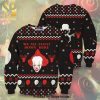 Pennywise We All Float Down Here Knitted Ugly Christmas Sweater