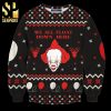 Pennywise We All Float Down Here Knitted Ugly Christmas Sweater