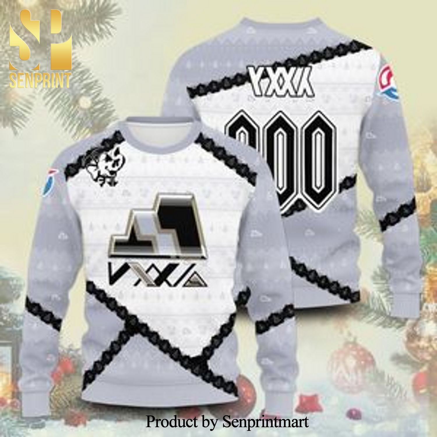 Personalized Poke Rock Uniform Manga Anime Knitted Ugly Christmas Sweater