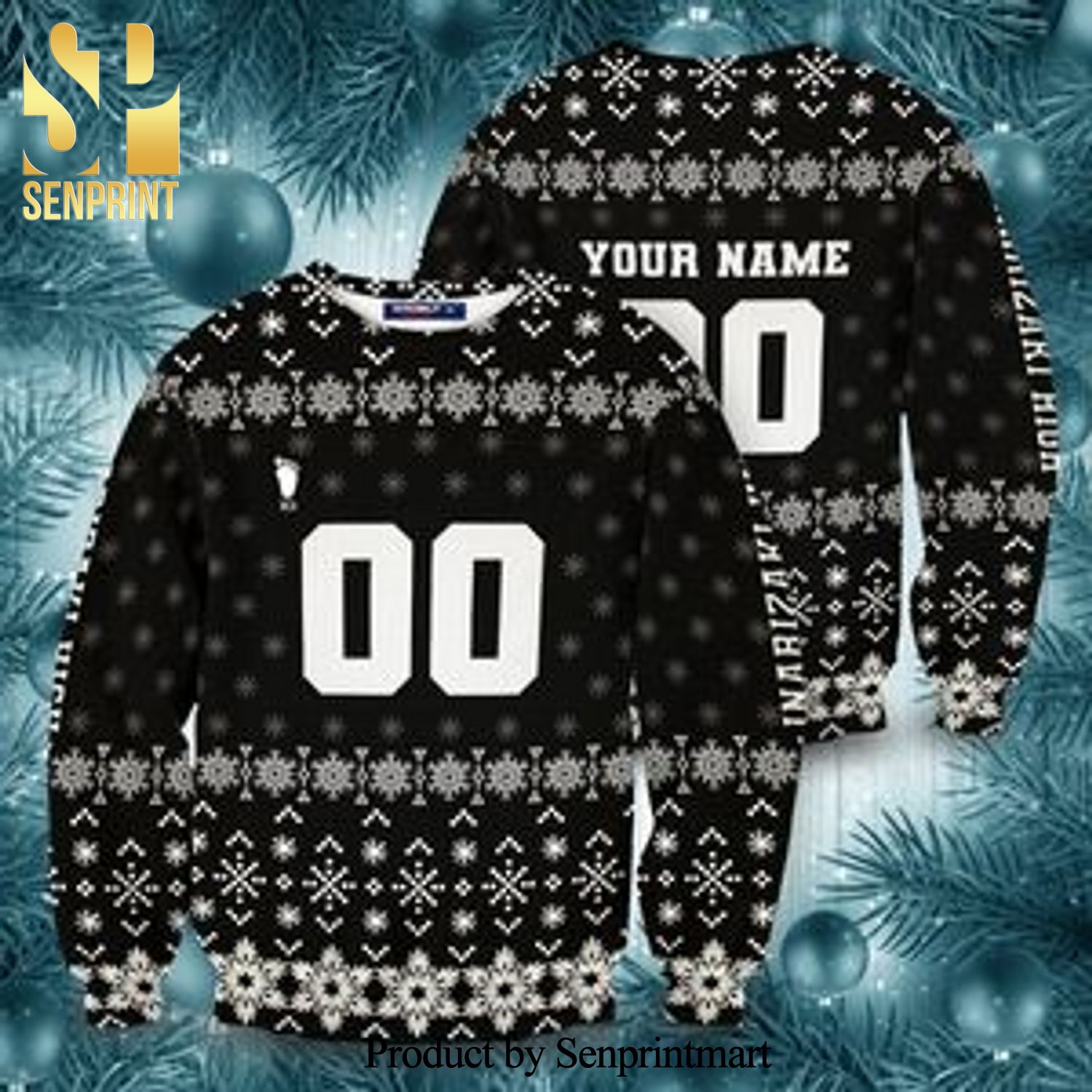 Personalized Team Inarizaki Haikyuu Manga Anime Knitted Ugly Christmas Sweater