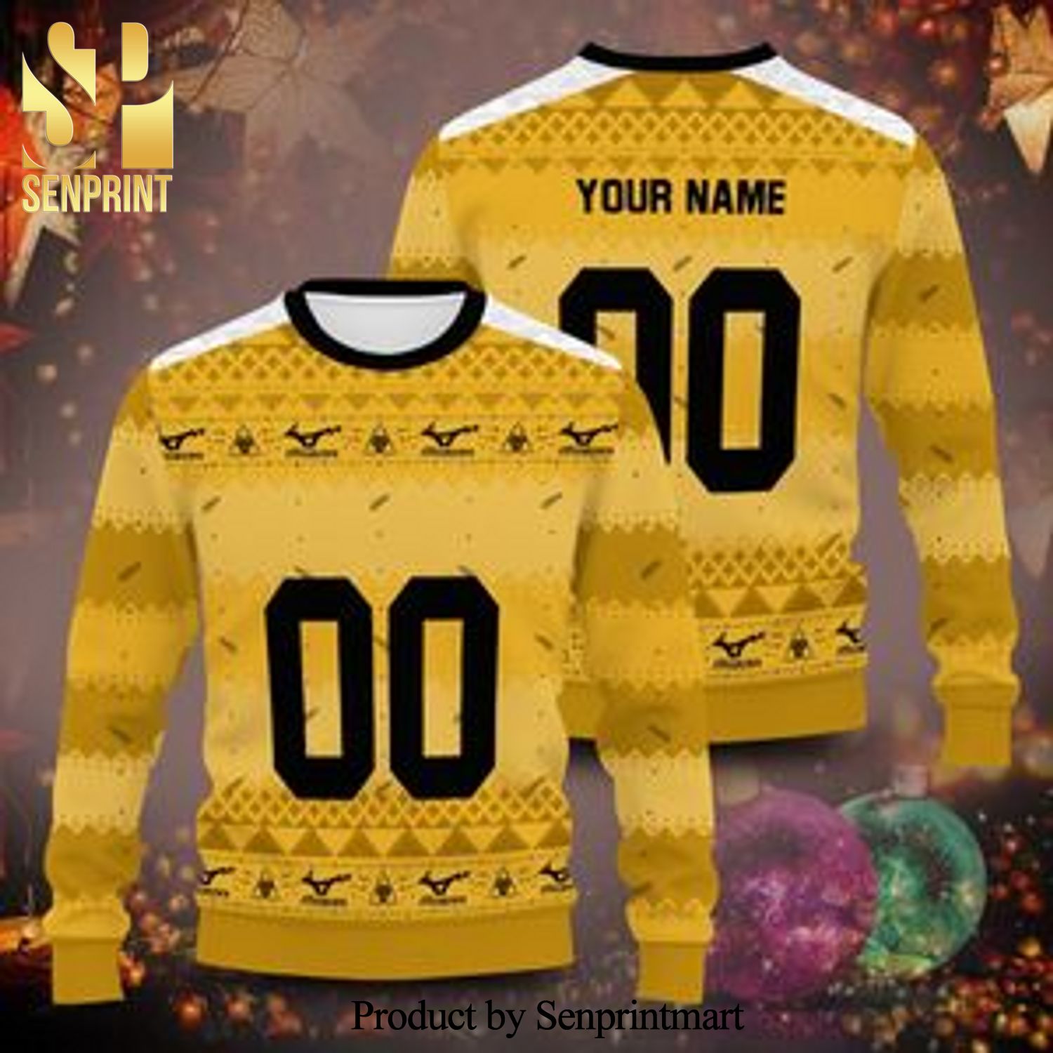 Personalized Team Johzenji Haikyuu Manga Anime Knitted Ugly Christmas Sweater