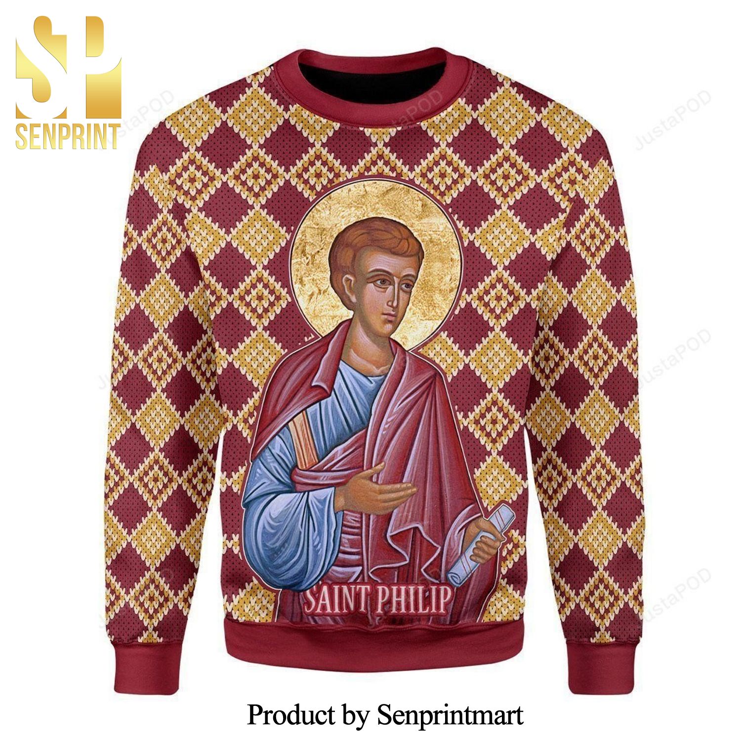 Philip The Apostle Knitted Ugly Christmas Sweater