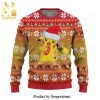 Pikachu Pokemon Friends Merry Christmas Snowflake Pattern Knitted Ugly Christmas Sweater