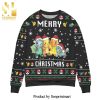 Pikachu Pokemon Logo Anime Manga Knitted Ugly Christmas Sweater