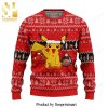 Pikachu Pokemon Manga Anime Knitted Ugly Christmas Sweater