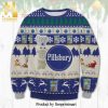 Pilsner Urquell Beer Pine Tree And Snowflake Knitted Ugly Christmas Sweater – Green