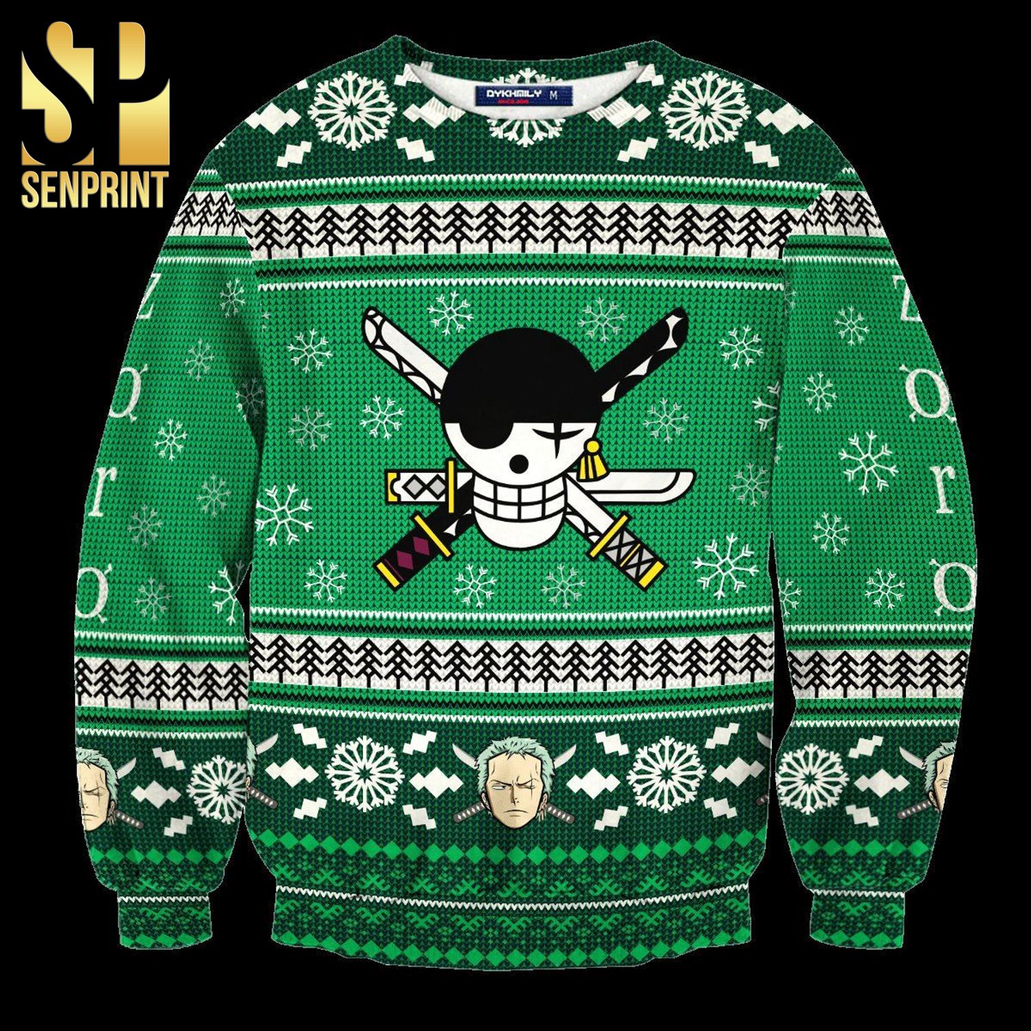 Pirate Zoro One Piece Manga Anime Knitted Ugly Christmas Sweater