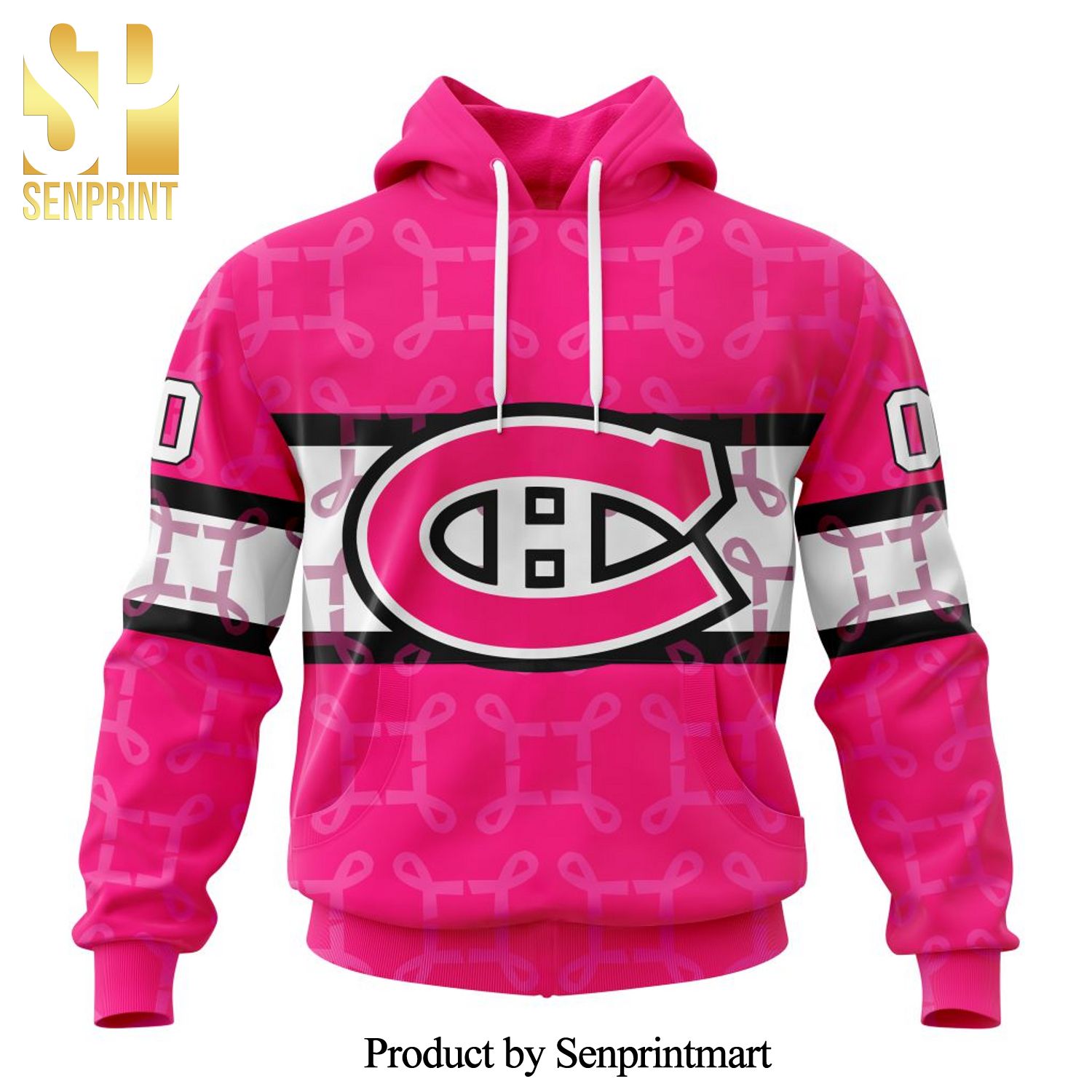 NHL Montreal Canadiens Version In October We Wear Pink Breast Cancer All Over Printed Shirt