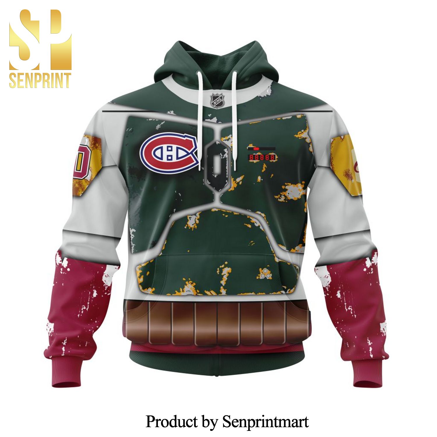 NHL Montreal Canadiens X Boba Fett’s Armor For Star Wars Fourth Of July All Over Printed Shirt