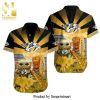 NHL Nashville Predators Design With Color And Our Beloved American Flag Color All Over Printed Shirt