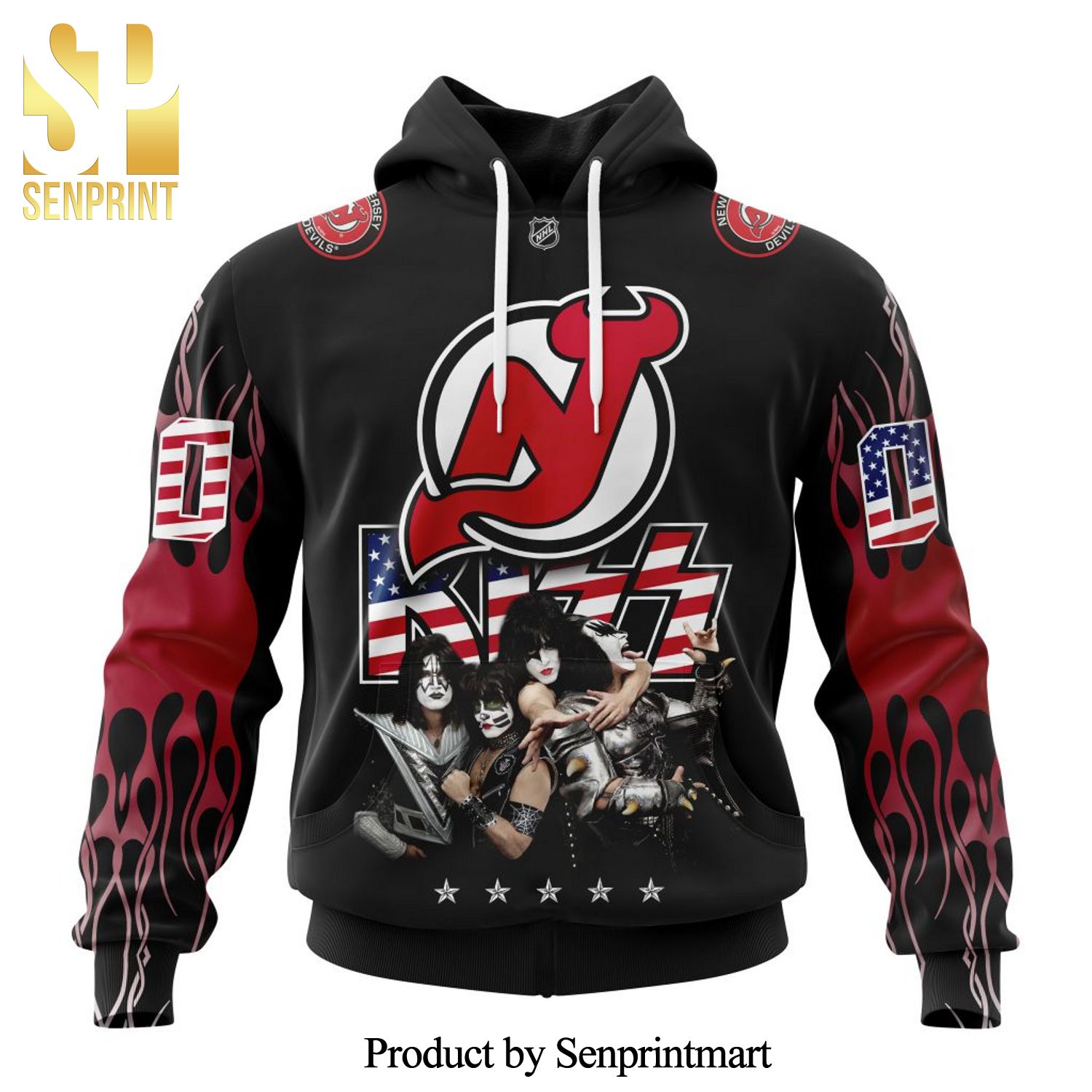 NHL New Jersey Devils X Kiss For Sport Fans All Over Printed Shirt