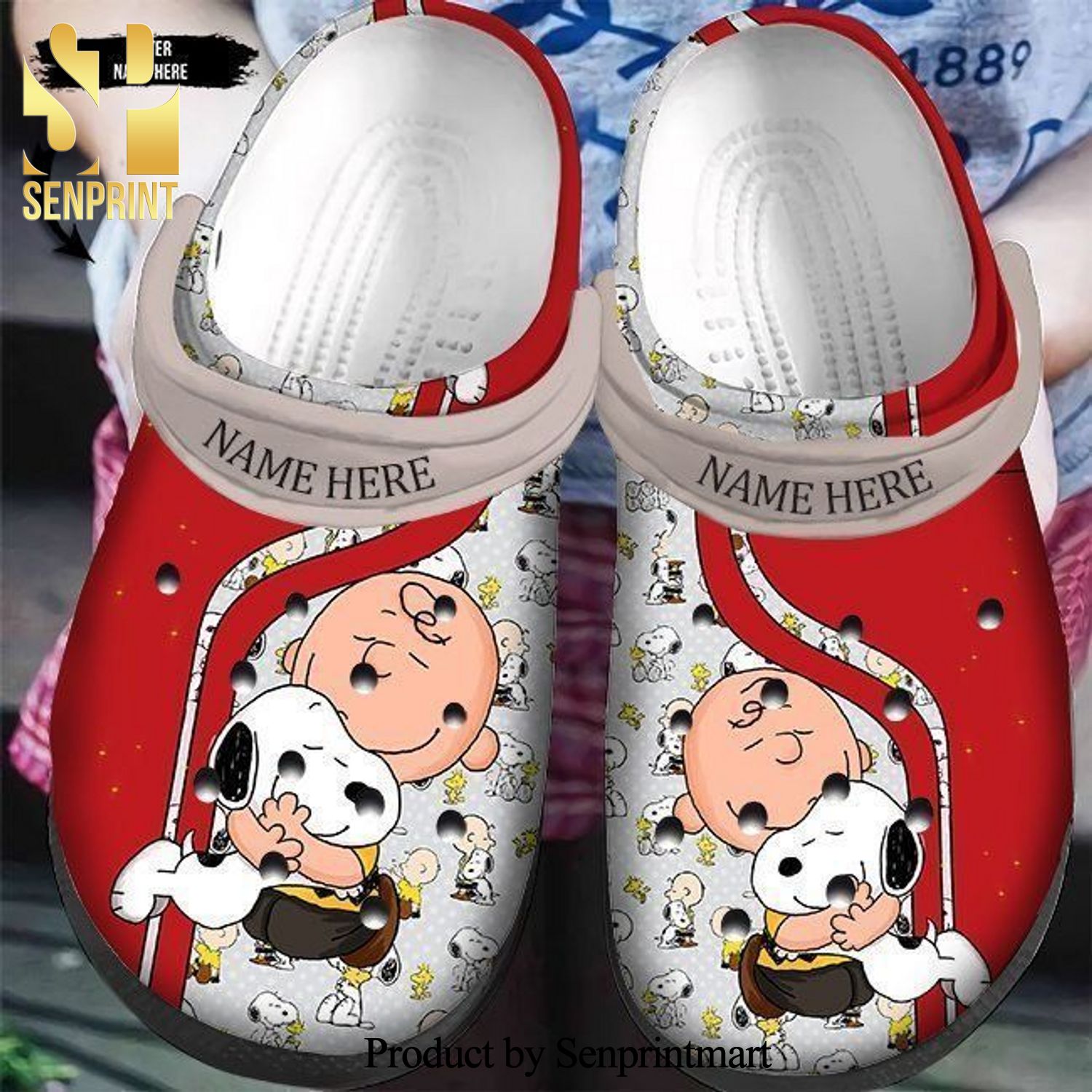 Custom Name Snoopy Characters New Outfit Crocs Crocband Adult Clogs