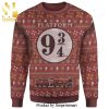 Plaid Pattern Black Cat Knitted Ugly Christmas Sweater