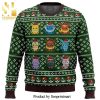 Pokemon Eeveelution Manga Anime Knitted Ugly Christmas Sweater – Brown