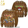 Pokemon Kanto Starters Manga Anime Knitted Ugly Christmas Sweater