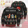 Pokemon Pixel Eevee Manga Anime Knitted Ugly Christmas Sweater