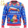 Ponyo Loves Ham Knitted Ugly Christmas Sweater