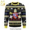 Porsche Driving Home For Christmas Knitted Ugly Christmas Sweater