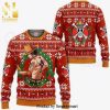 Porsche Driving Home For Christmas Knitted Ugly Christmas Sweater