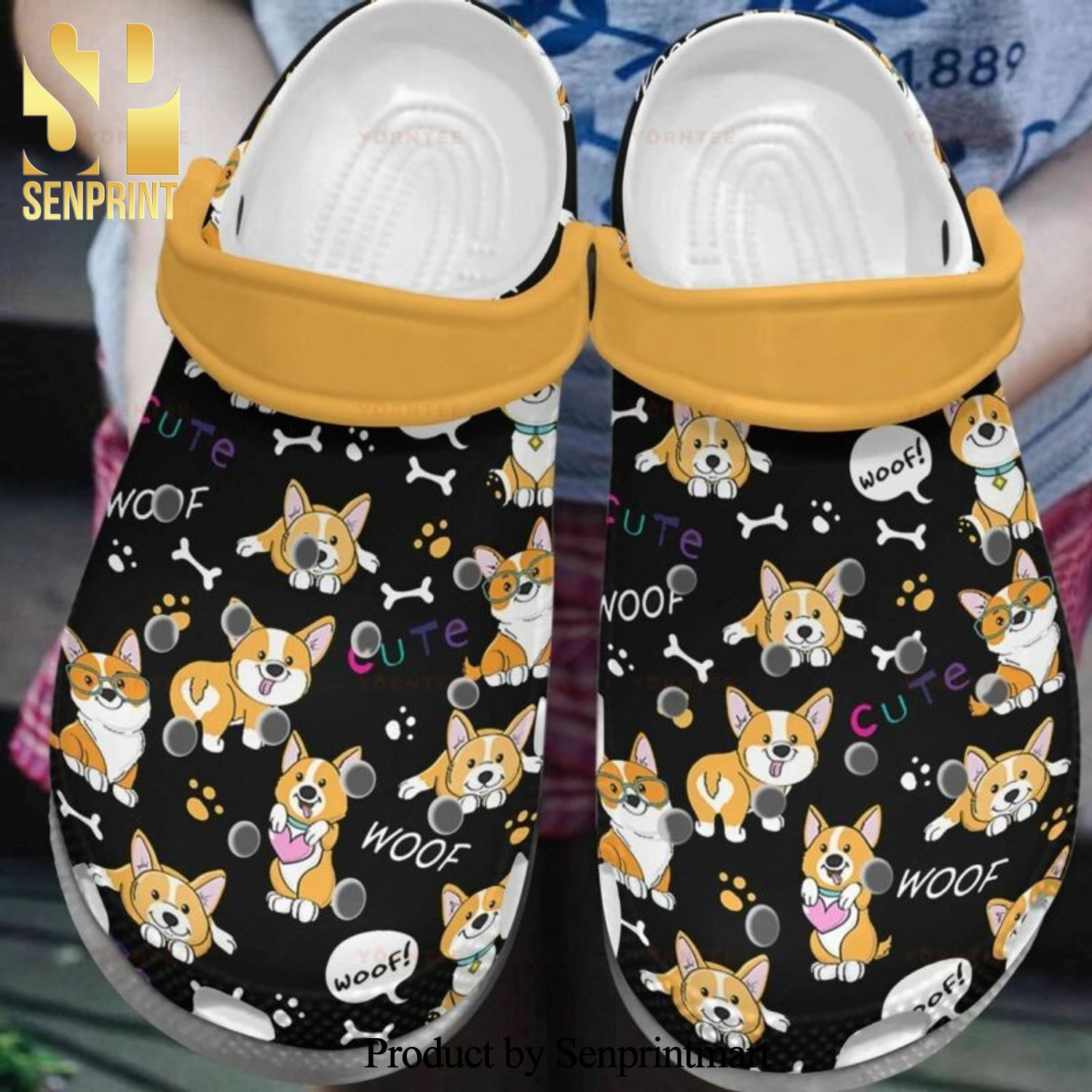 Cute Corgi 2 Gift For Lover 3D Crocs Classic