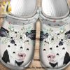 Cute Cow Flowers 102 Gift For Lover Full Printing Unisex Crocs Crocband Clog