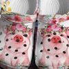 Cute Pig Lady Flower 3 Gift For Lover Rubber Classic Crocs Crocband Clog