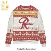 Rainier Beer Santa Claus Knitted Ugly Christmas Sweater