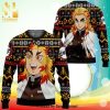 Rengoku Demon Slayer Manga Anime Knitted Ugly Christmas Sweater