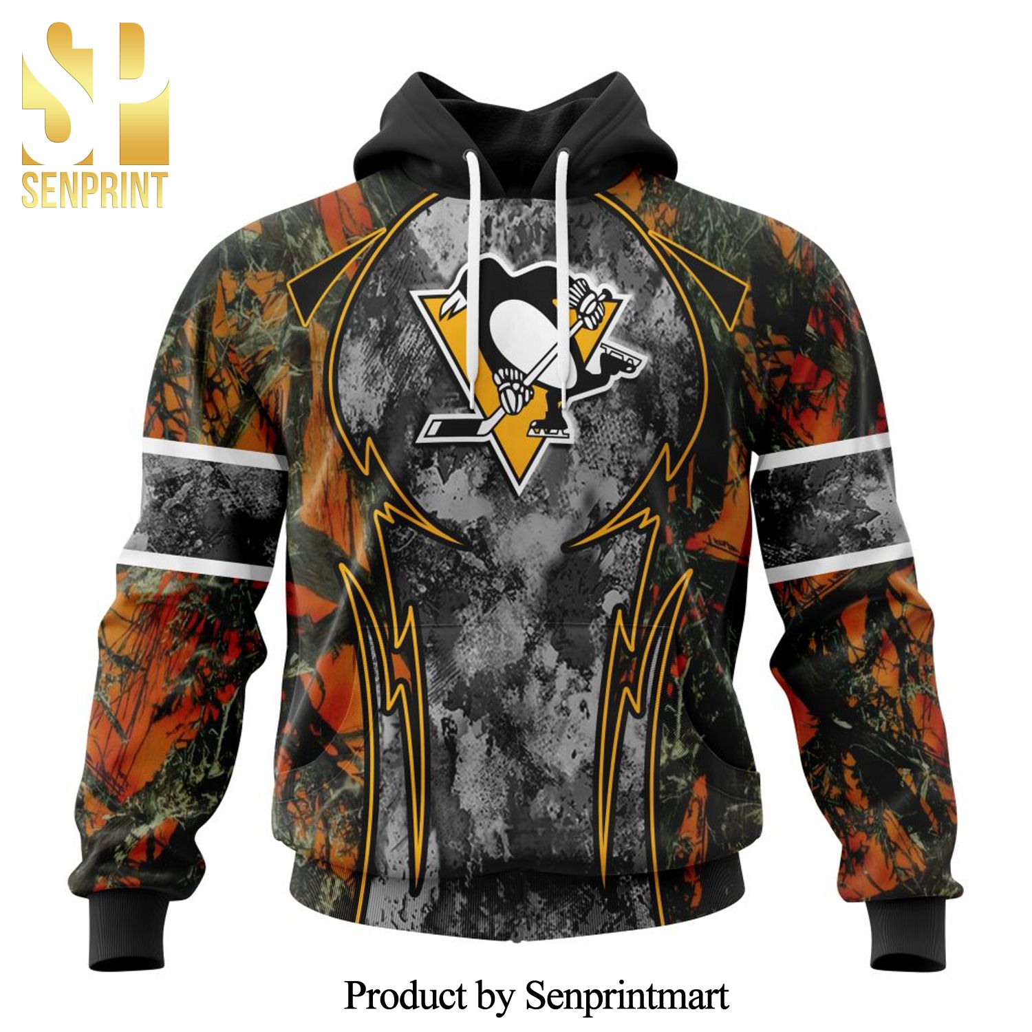 NHL Pittsburgh Penguins Version Camo Concepts For Hungting In Forest All Over Printed Shirt