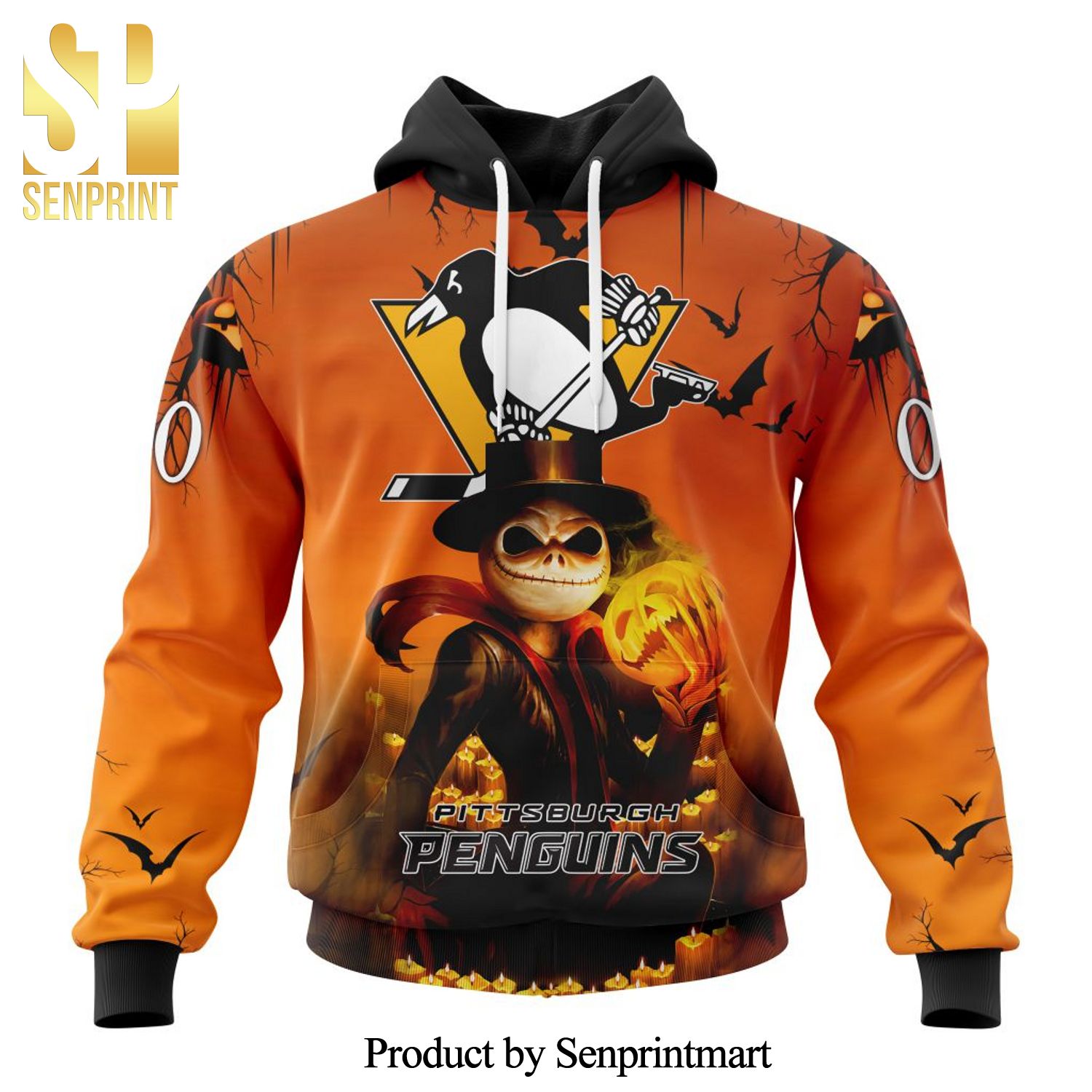 NHL Pittsburgh Penguins Version Halloween Concepts All Over Printed Shirt